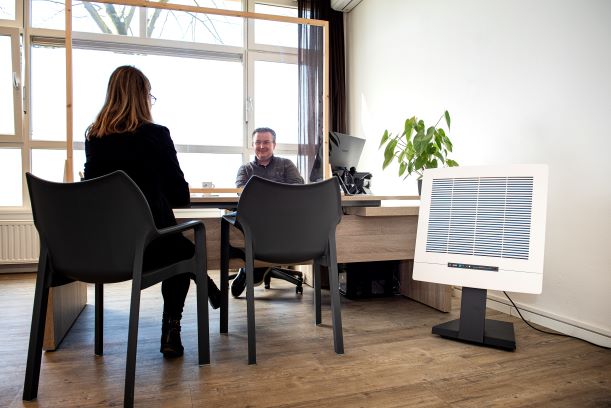 office with air purifier