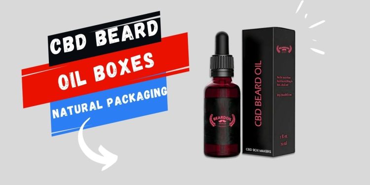 CBD Beard Oil Boxes in Natural Packaging