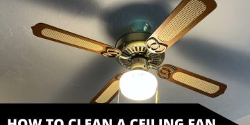 How to clean a ceiling fan