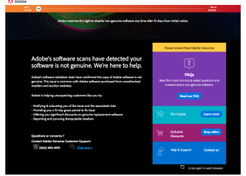 Adobe Genuine Software Integrity Service Keeps Popping Up