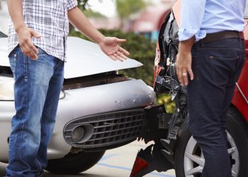 Two Drivers Arguing After Traffic Accident